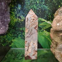 Crazy Lace Agate Obelisk