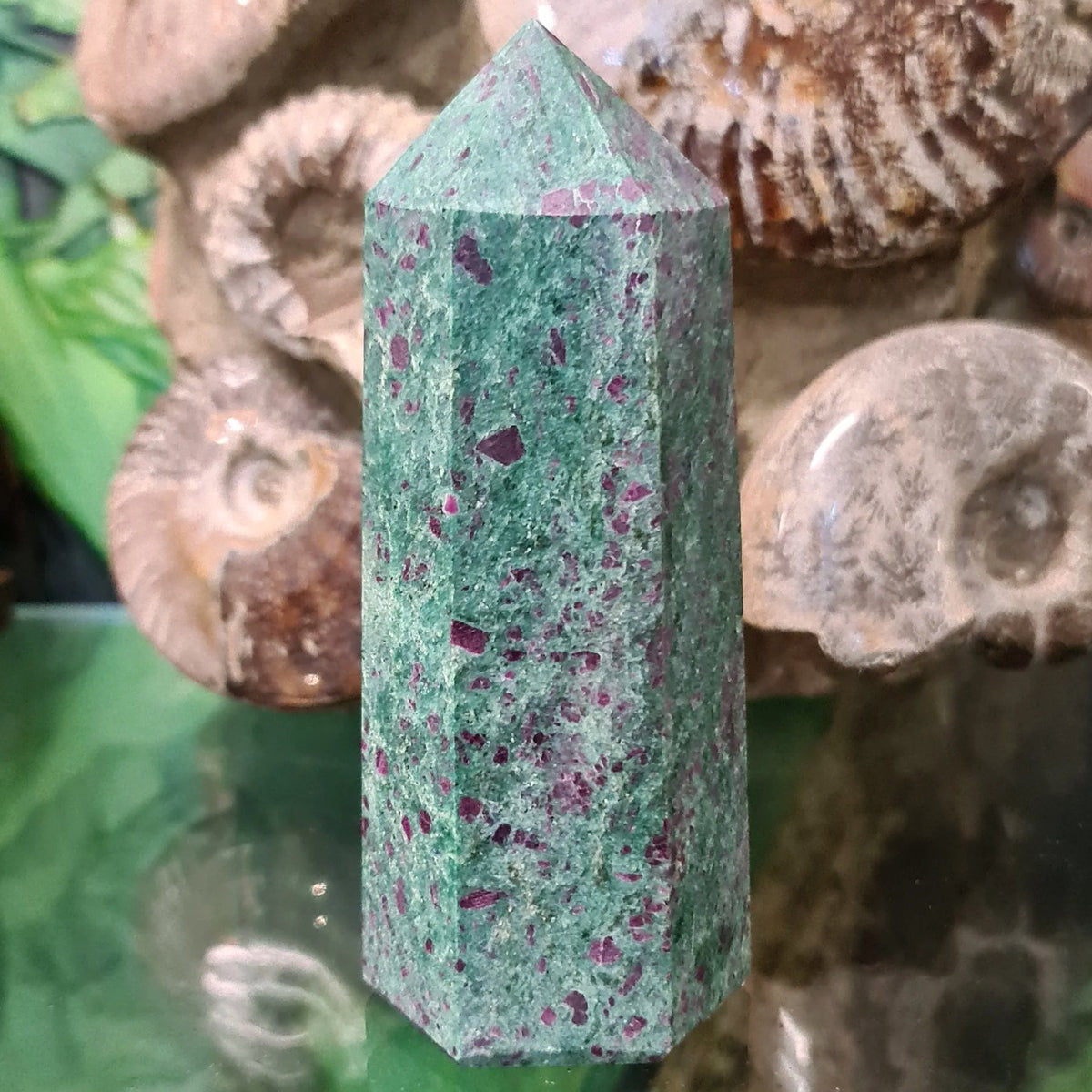 Ruby Fuchsite Point