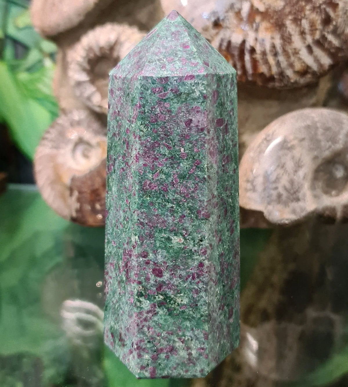 Ruby Fuchsite Point