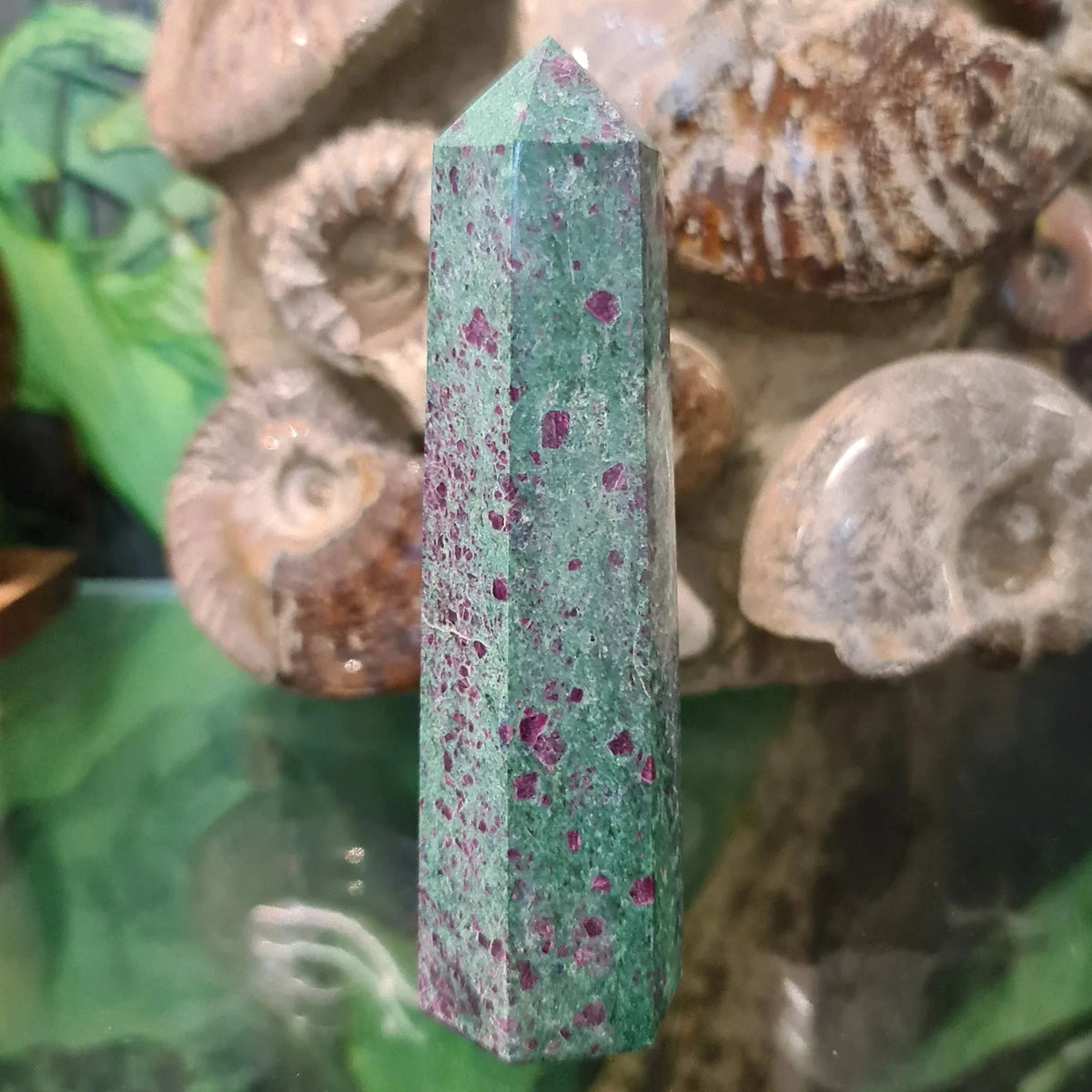 Ruby Fuchsite Point
