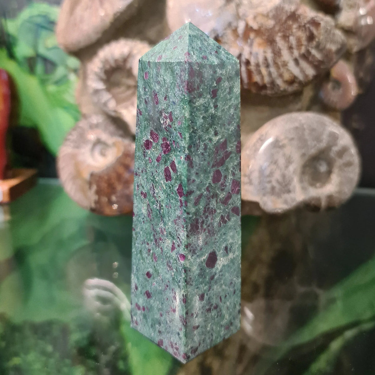 Ruby Fuchsite Obelisk