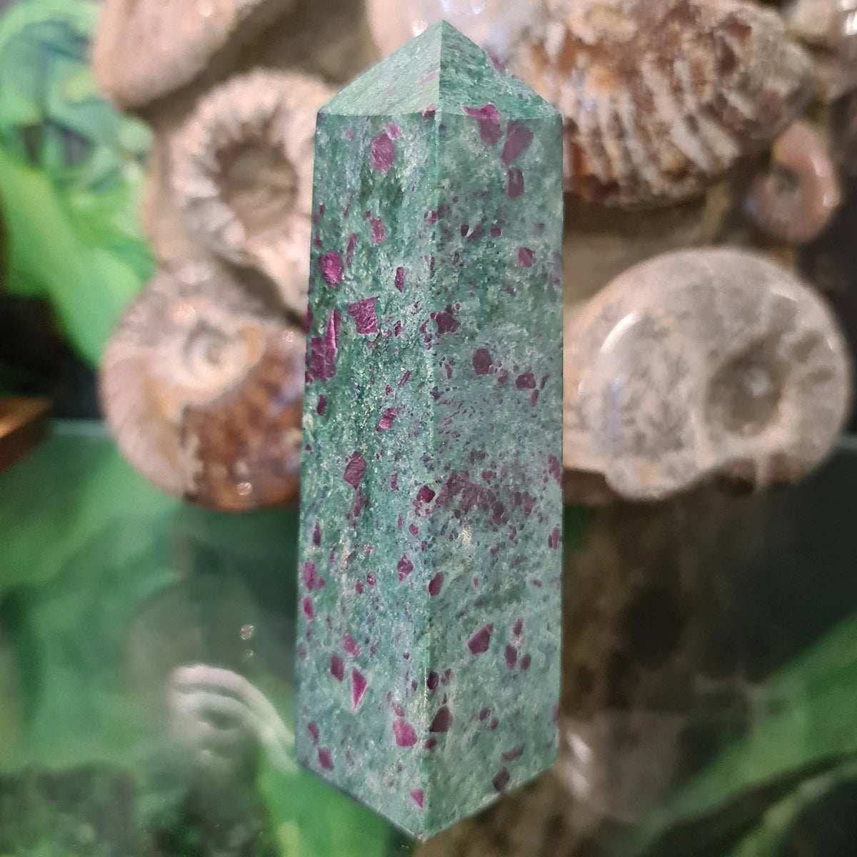 Ruby Fuchsite Obelisk