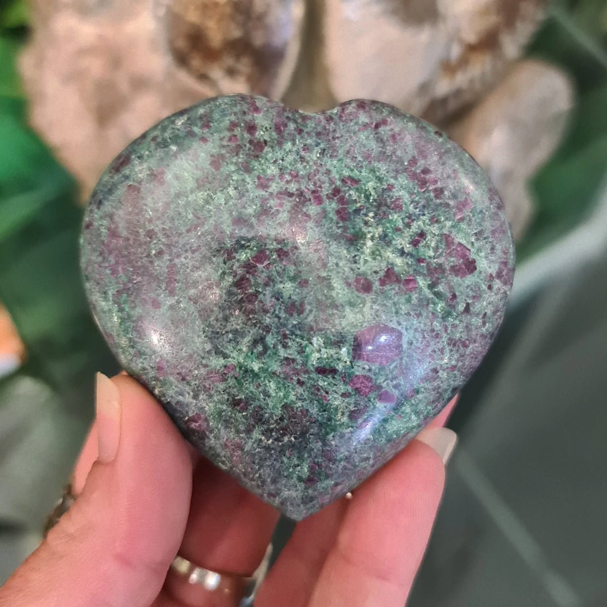 Ruby Fuchsite Heart