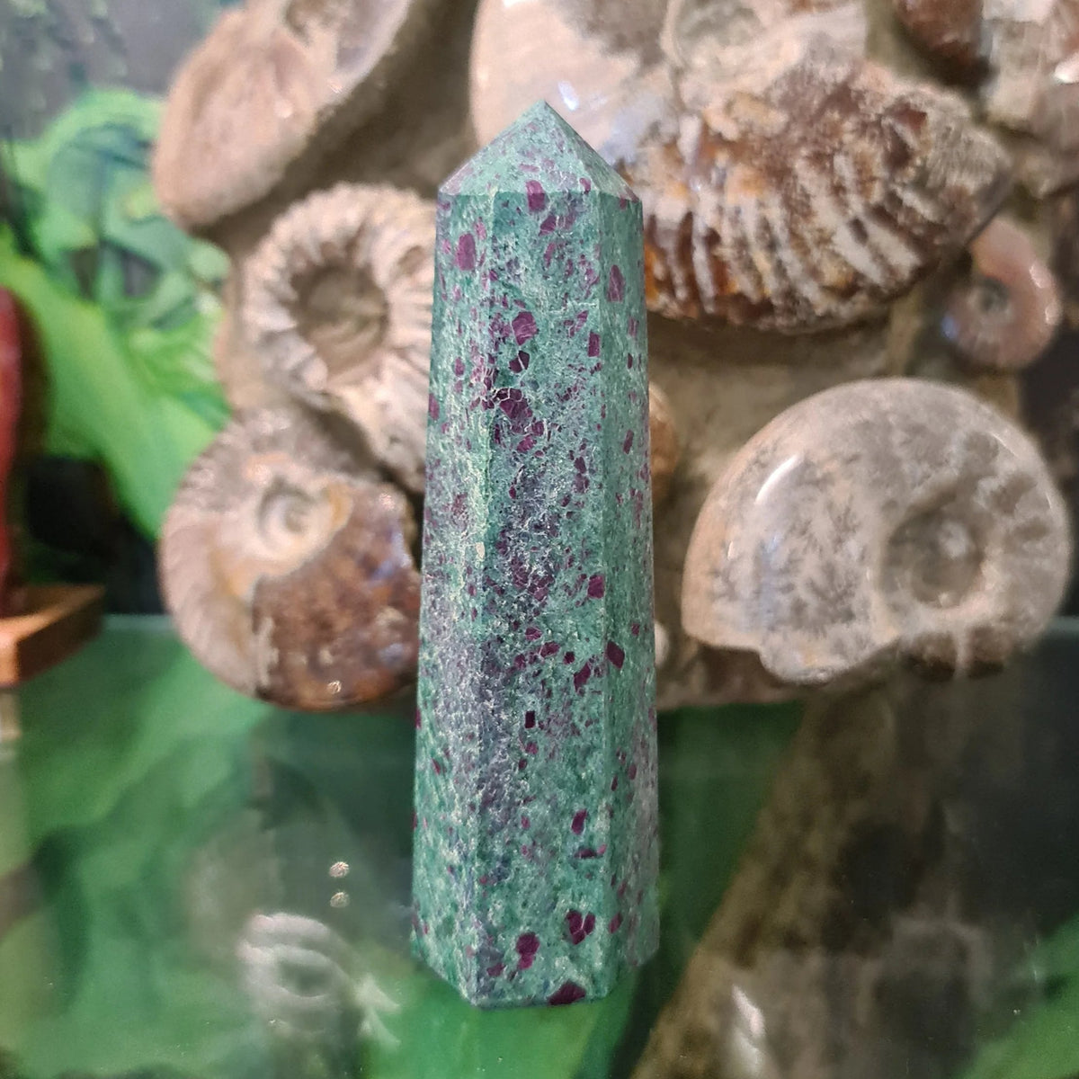 Ruby Fuchsite Point