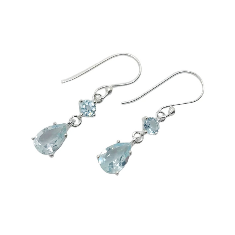 Blue Topaz Earrings