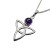 Amethyst Triquetra Pendant