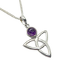 Amethyst Triquetra Pendant