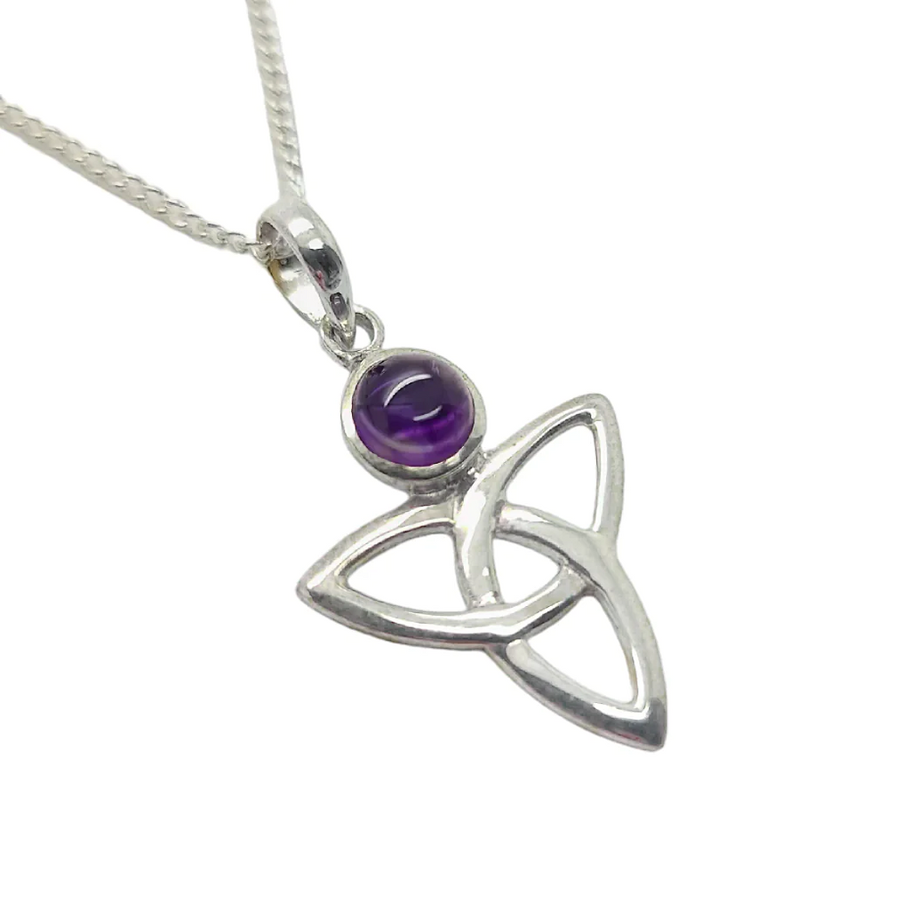 Amethyst Triquetra Pendant