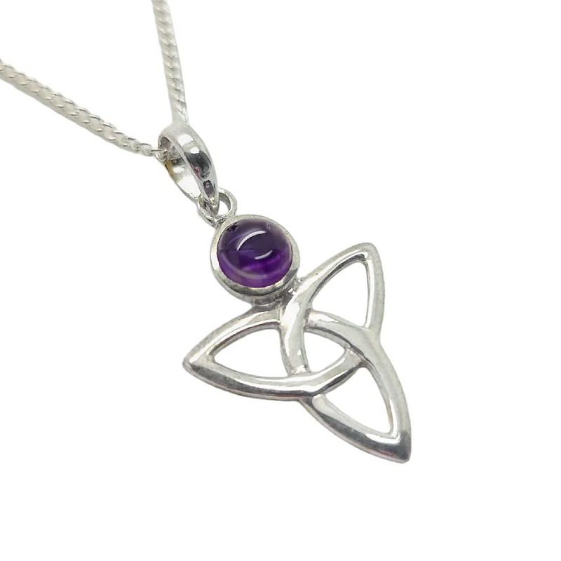 Amethyst Triquetra Pendant