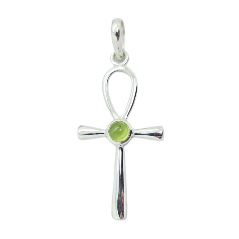 Peridot Ankh Pendant