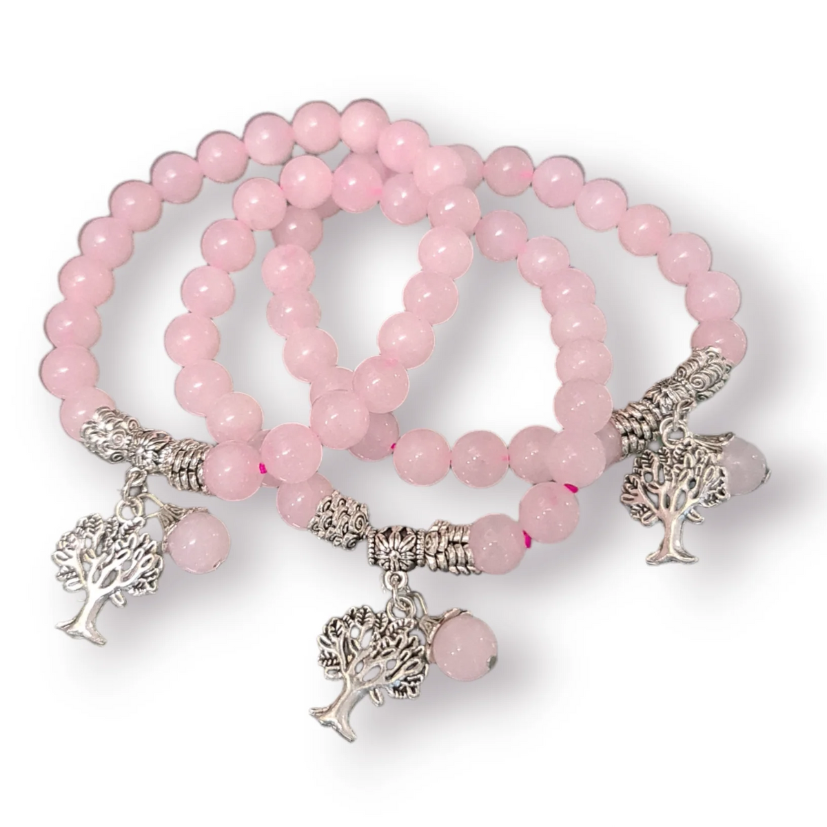 Rose Quartz Tree of Life Bracelet