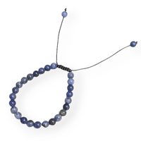 Sodalite  Matt Macrame Bracelet