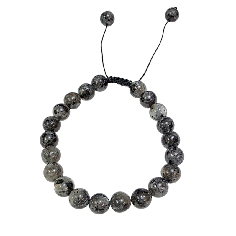 Larvikite Macrame Bracelet