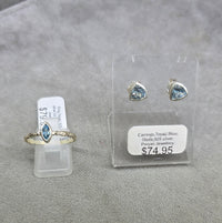 Jacob - Blue Topaz Studs and Ring