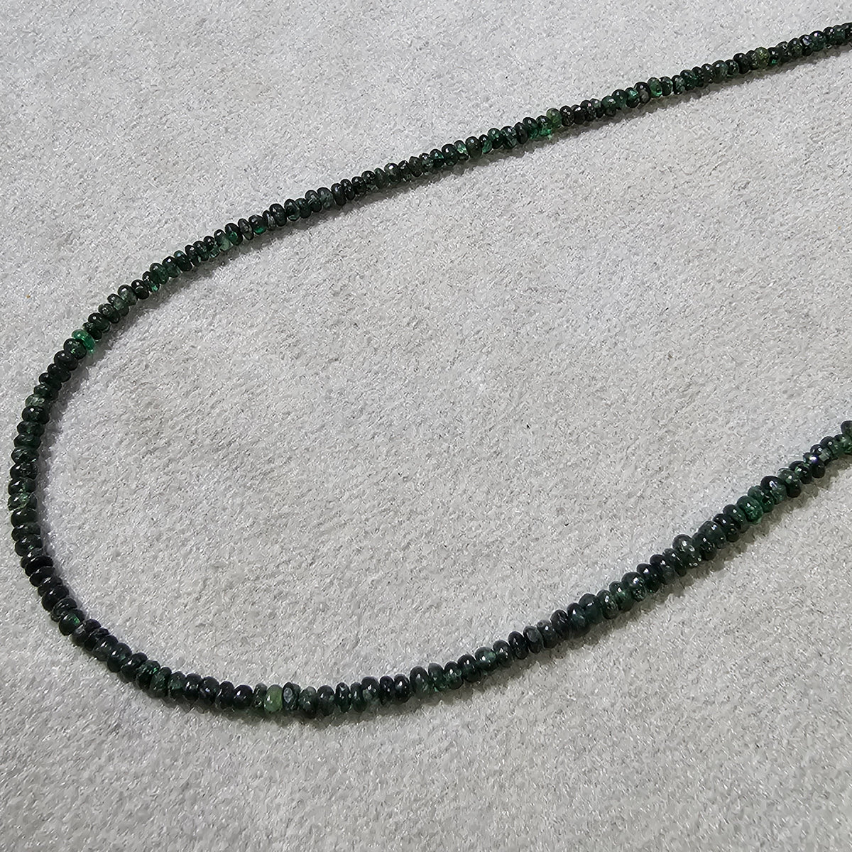 Columbian Emerald beaded necklace