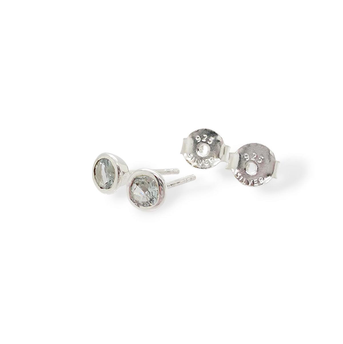 Aquamarine Stud Earrings