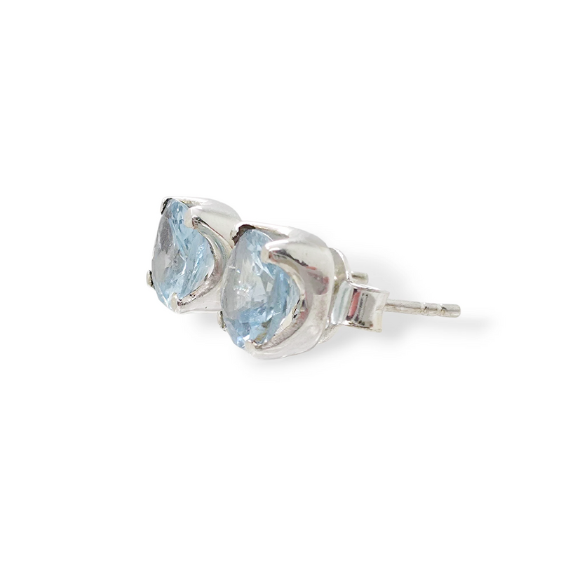 Aquamarine Stud Earrings