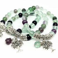 Fluorite "Tree of life" Bracelet