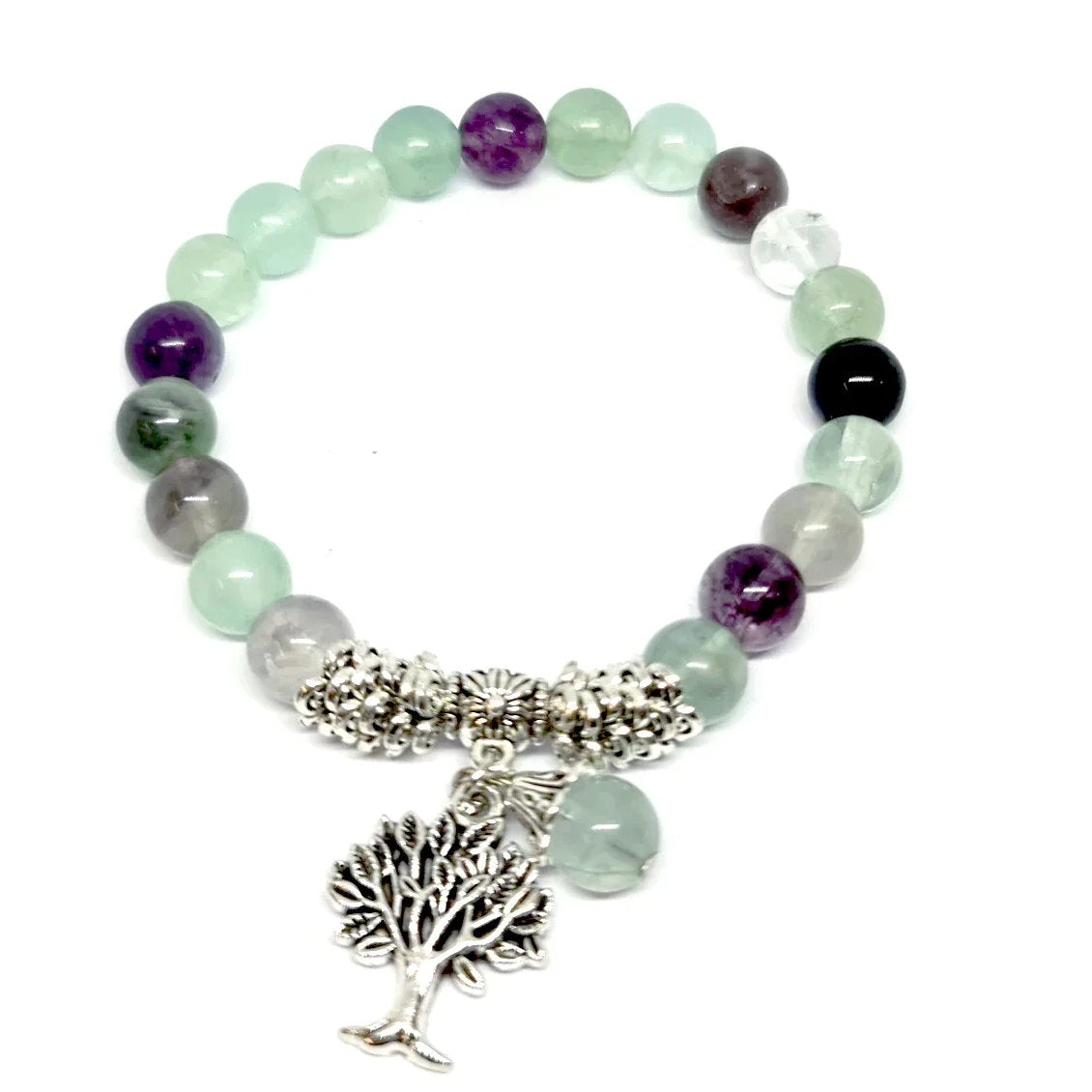 Fluorite "Tree of life" Bracelet