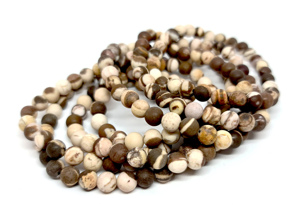 Zebra Stone Bracelet 6mm
