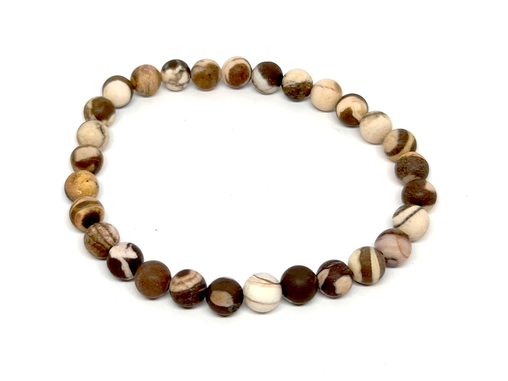 Zebra Stone Bracelet 6mm