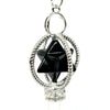 Obsidian Spinning Merkaba Pendulum