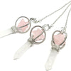 Rose Quartz Spinning Merkaba Pendulum