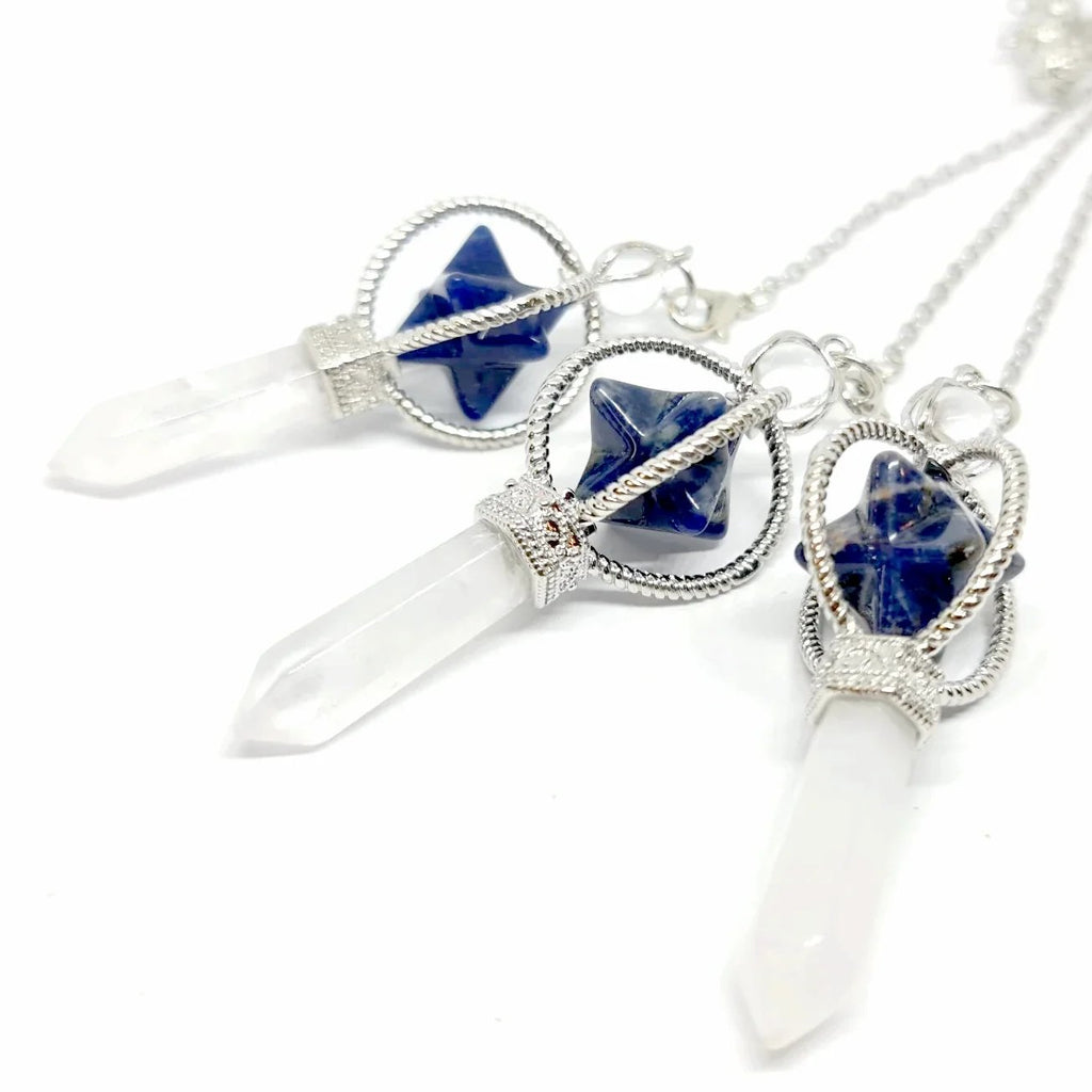 Sodalite Spinning Merkaba Pendulum