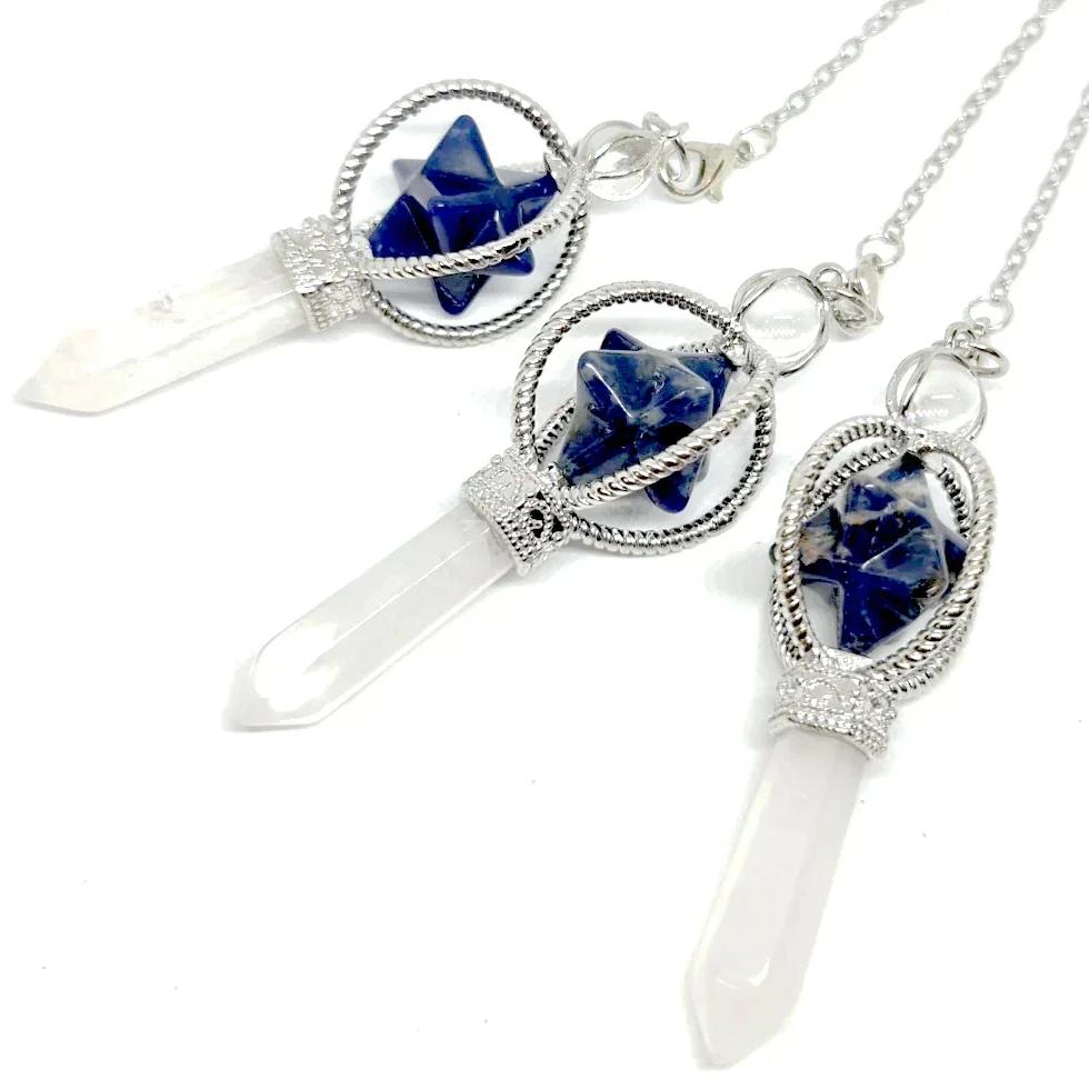 Sodalite Spinning Merkaba Pendulum