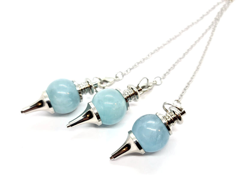 Aquamarine Sphere Pendulum