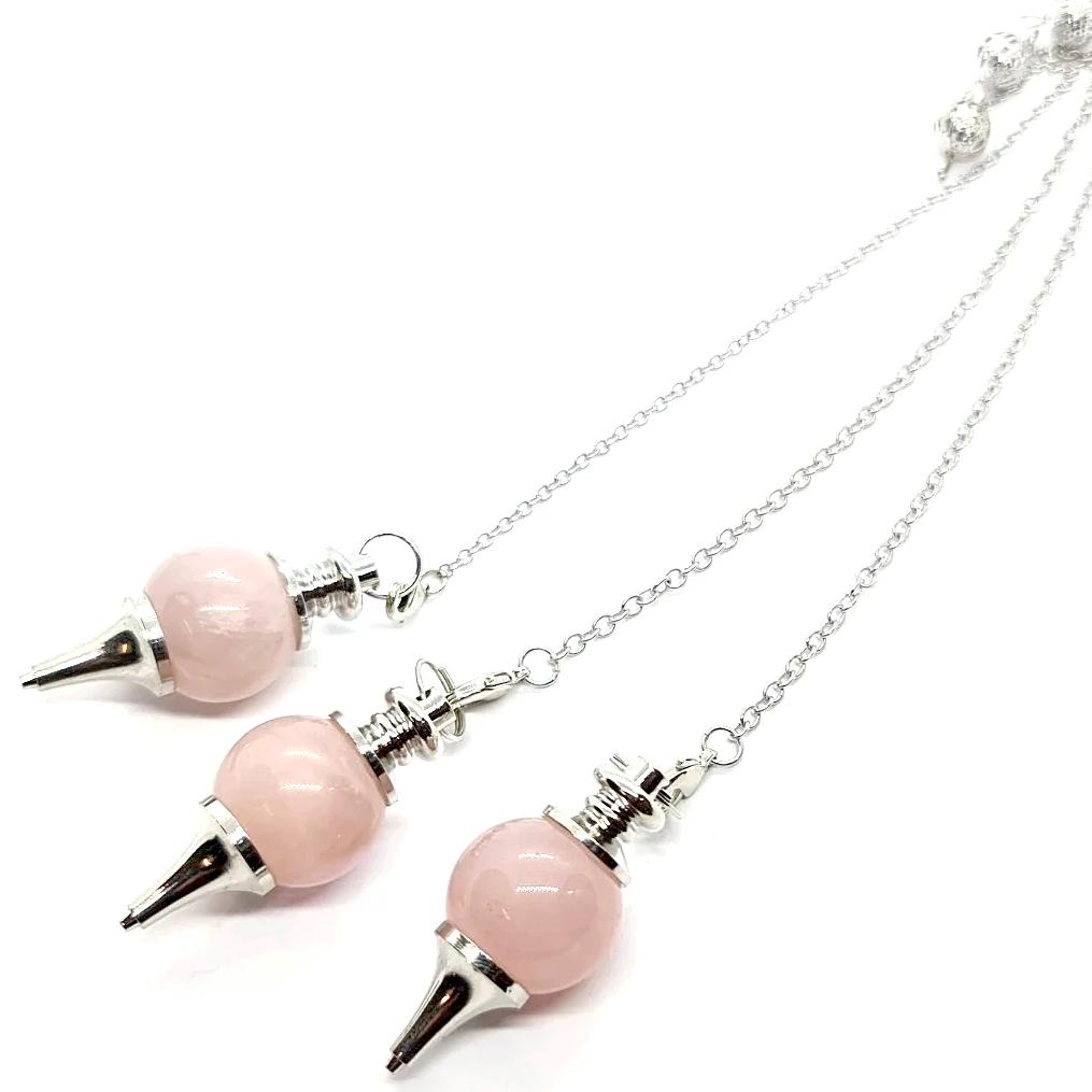 Rose Quartz Sphere Pendulum