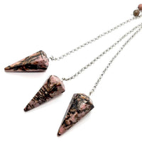 Rhodonite Pendulum