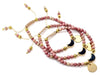 Druzy Aura Quartz & Thulite Macrame Bracelet