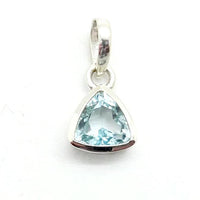 Blue Topaz Trillion Pendant