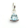 Blue Topaz Trillion Pendant